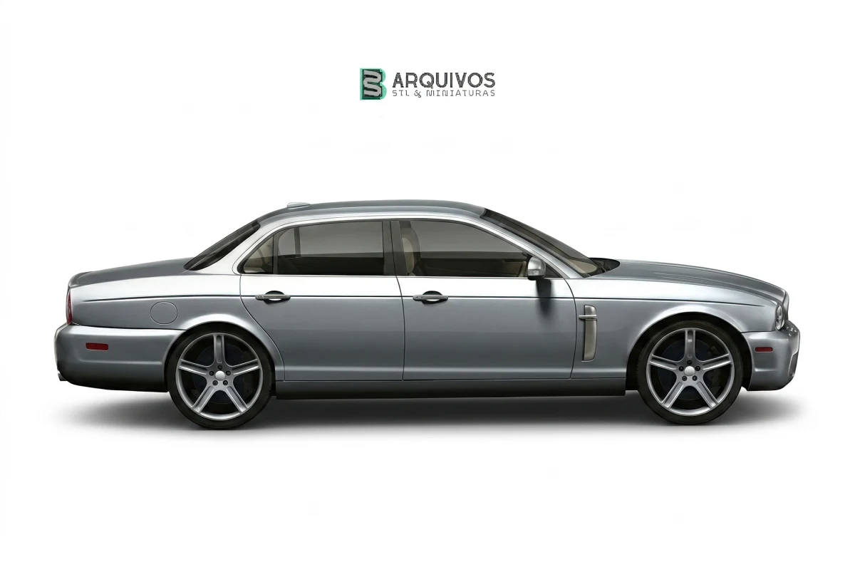 Modelo 3D STL - Jaguar XJ 2008 — foto 4